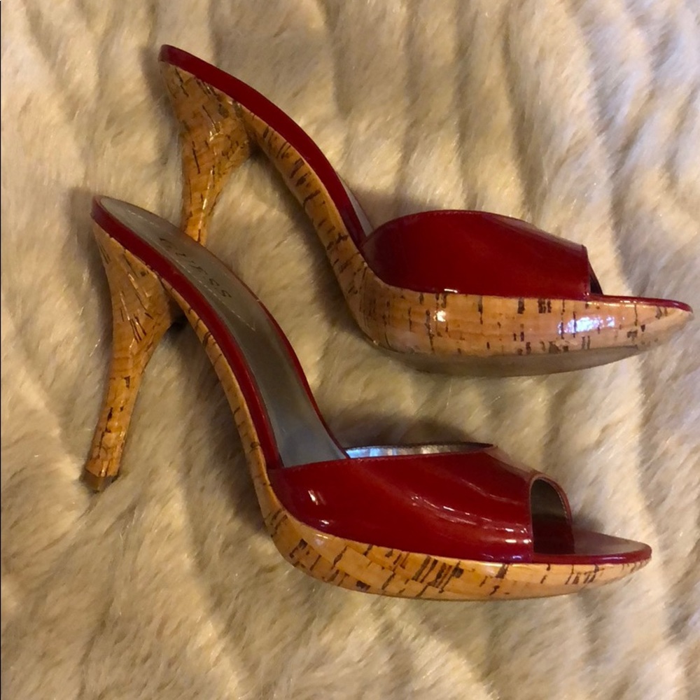 Guess Red Heels Size 7